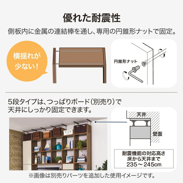 楽天市場】[幅166cm] 壁面ユニット (TVボード コネクト165-4セット 