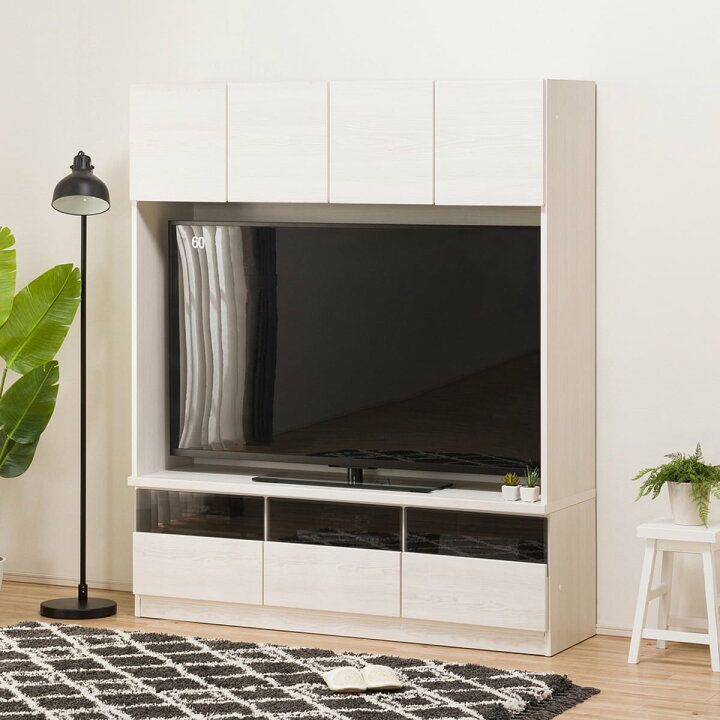 楽天市場】[幅150cm] 上置き付き壁面ユニットTVボード (ウォーレン 150 