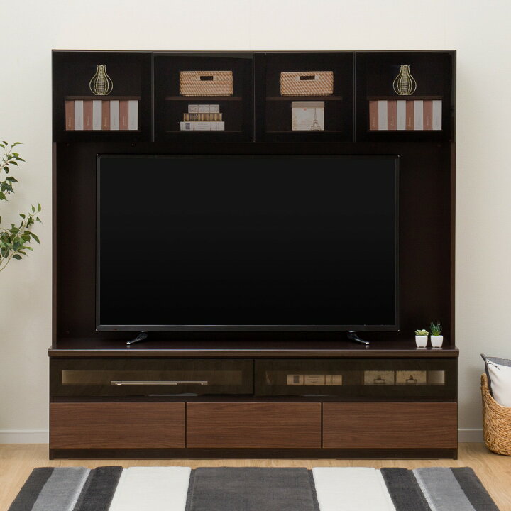 楽天市場】[幅180cm] TVボード (シュレム2 180MBRガラス戸) 【配送員 