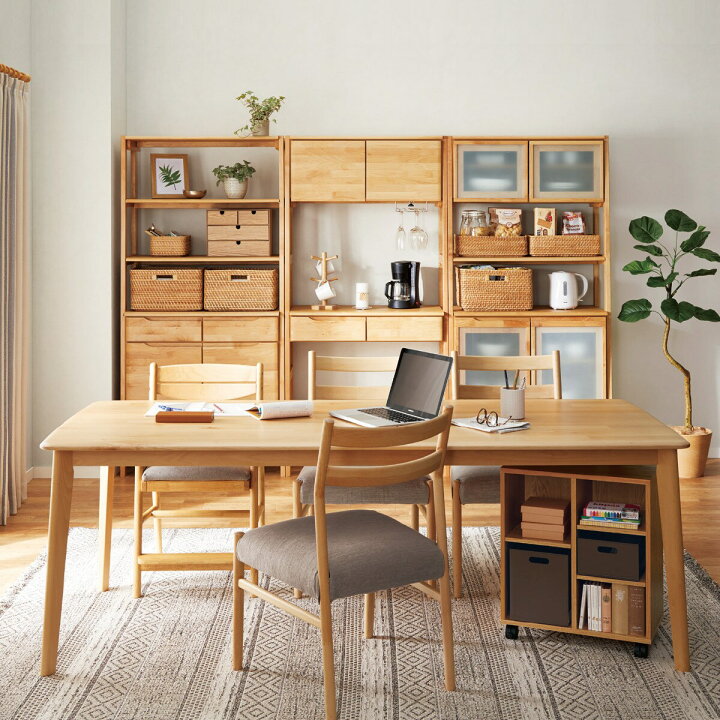 ニトリ キャビネット ALNUS B80/アルナスBタイプ 80 アルダー材使用 