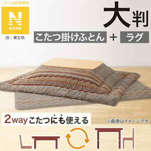 こたつふとん2点セット(Nウォーム モカ FI2503)【玄関先迄納品】 ニトリ