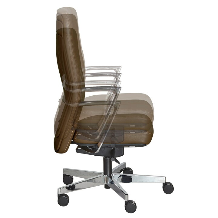 楽天市場】[幅66cm]オフィスチェア (ソノマ2 ミッドレザー BR) ニトリ 