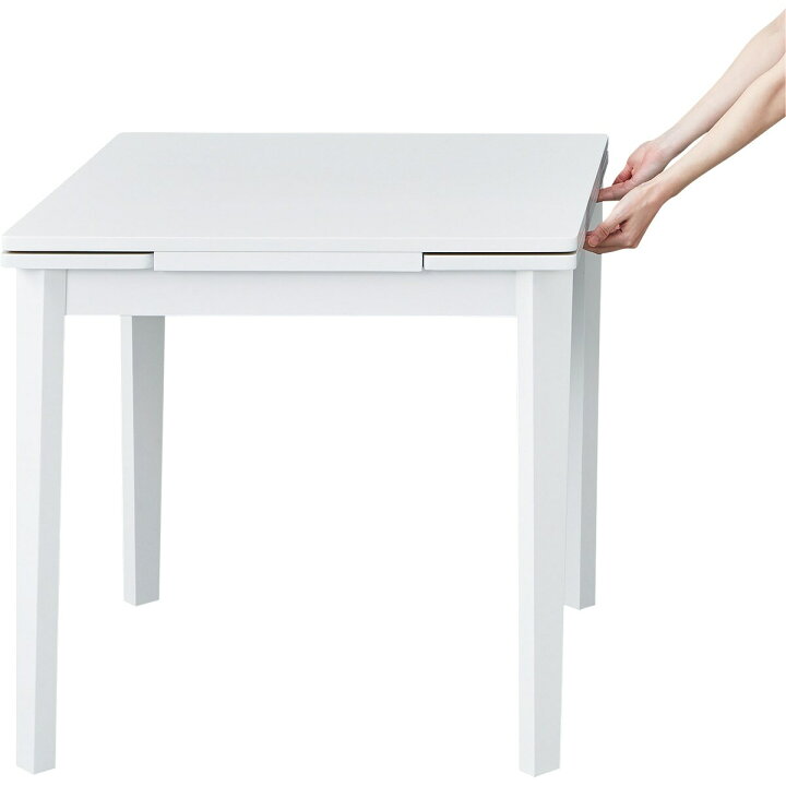 楽天市場】伸長式ダイニングテーブル (JG022Y 75 WH) 【玄関先迄納品 