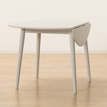 楽天市場 幅106 5cm ダイニングテーブル トーン円形伸長gy ニトリ 玄関先迄納品 1年保証 ニトリ