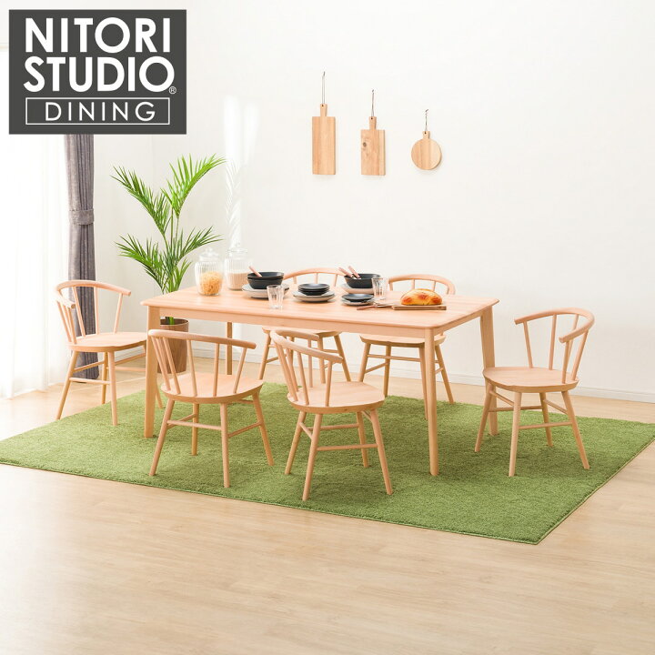 楽天市場】ダイニングテーブル7点セット (NコレクションT-01 165 NA/C 