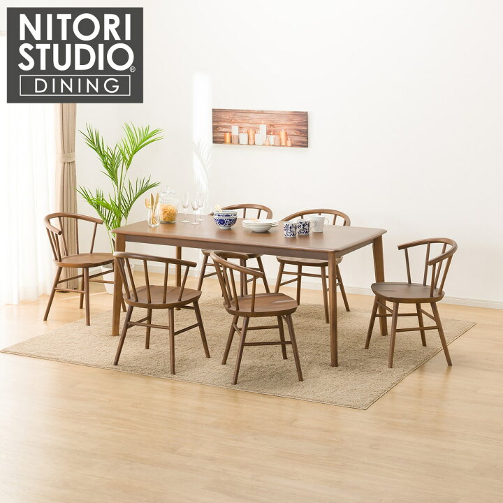 楽天市場】ダイニングテーブル7点セット (NコレクションT-01 165 MBR/C 
