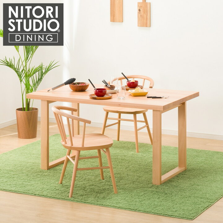 楽天市場】ダイニングテーブル3点セット (NコレクションT-06U 135 NA/C 