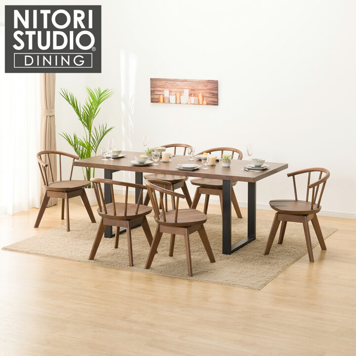 楽天市場】ダイニングテーブル7点セット (NコレクションT-06U 180 MBR  