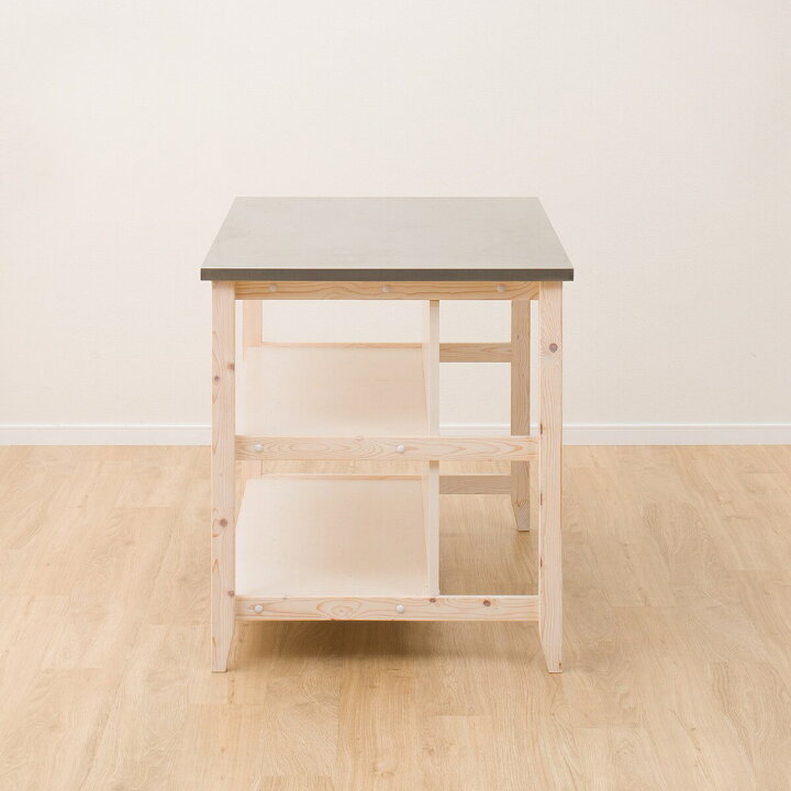 楽天市場】[幅120cm] ワークテーブル (シナモ12078WH ステン) ニトリ  