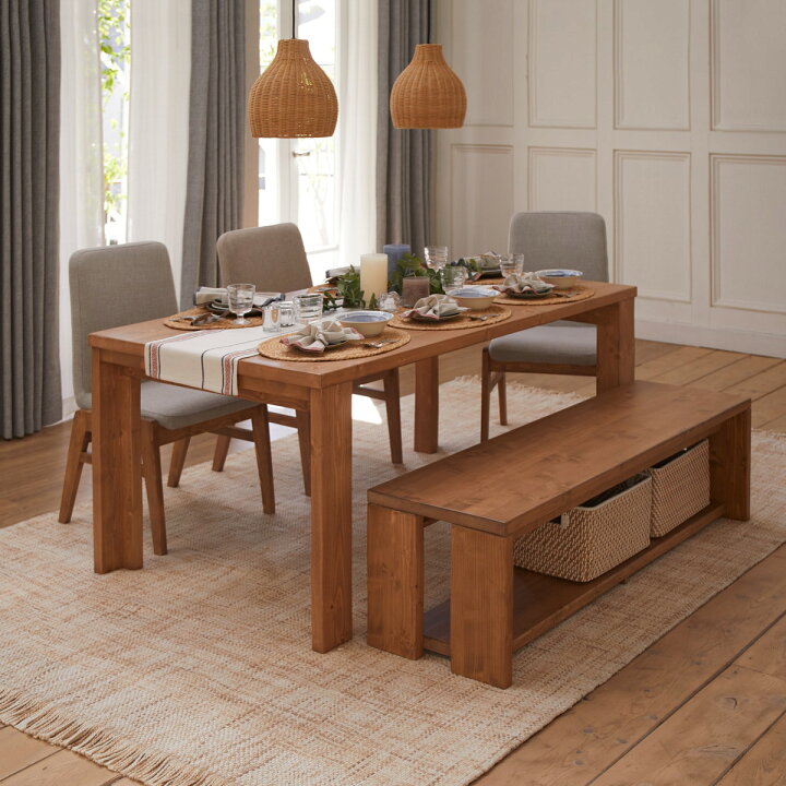 楽天市場】ダイニングテーブルセット ANM001DT LBR (Living in Comfort  