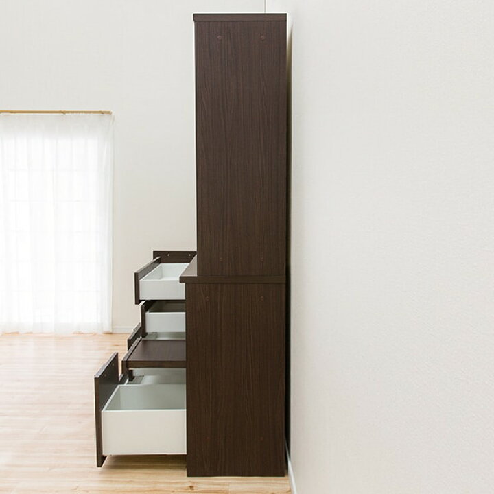 楽天市場】[幅160cm] キッチンボード (リキュウ 160KBセット DBR 