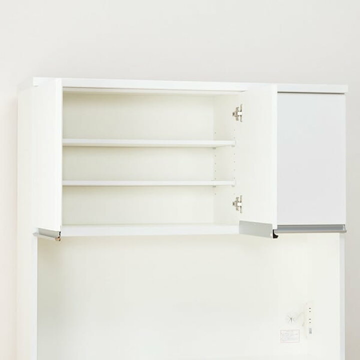 楽天市場】[幅120cm] キッチンボード ( レジューム120-2TF-H WH/120 