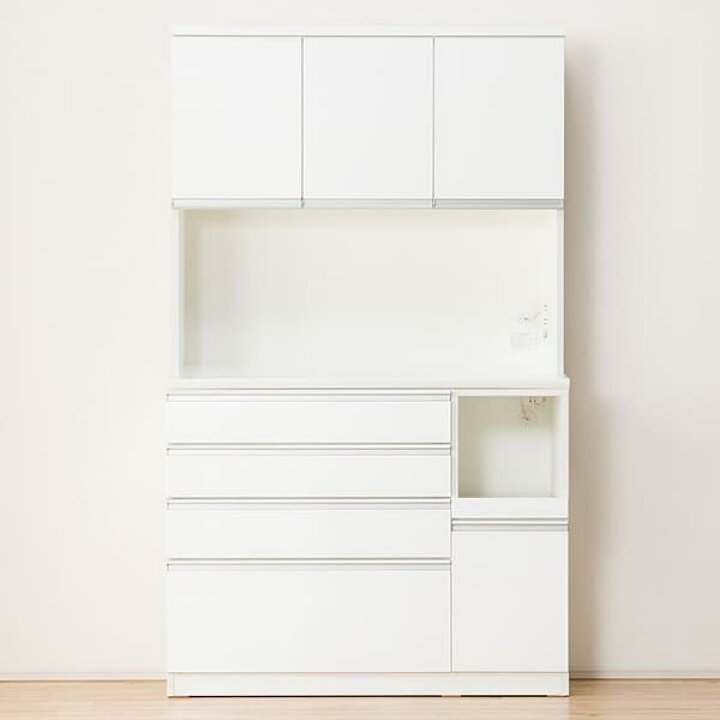 楽天市場】[幅120cm] キッチンボード ( レジューム120-2TF-H WH/120 