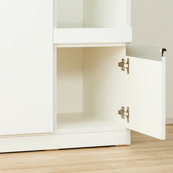 楽天市場】[幅90cm] キッチンボード (レジューム 90AG-S WH/90TL-R WH 