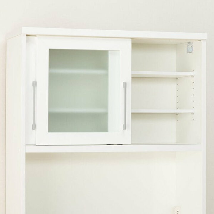 楽天市場】[幅90cm] キッチンボード (レジューム 90TG-S WH/90QH-R WH 
