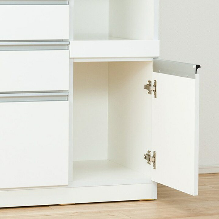 楽天市場】[幅150cm] 食器棚 (レジューム 150TG-S WH/150QH-R WH 