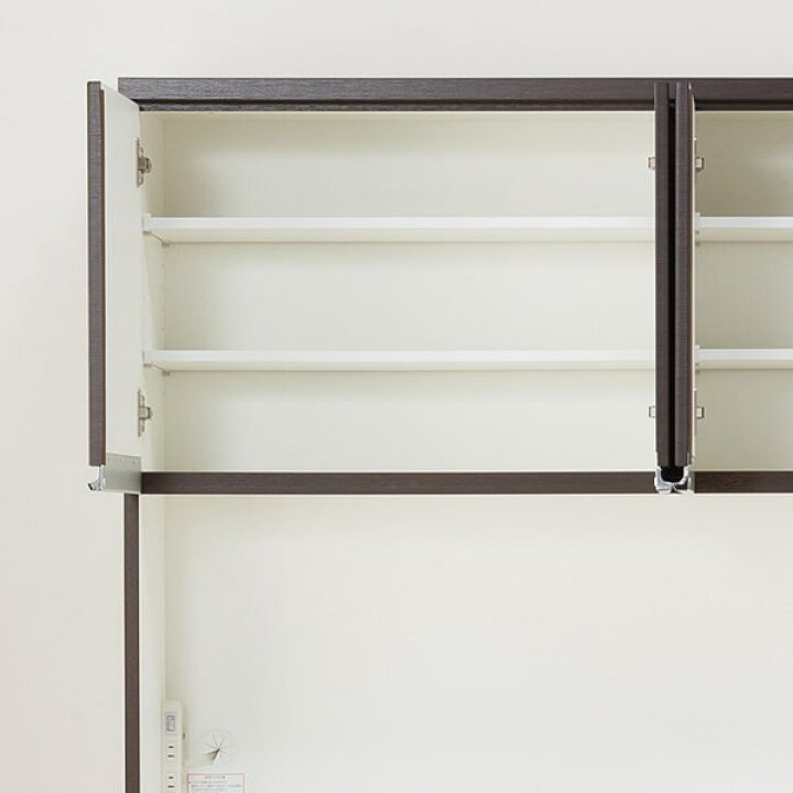 楽天市場】[幅150cm] 食器棚 (レジューム 150TF-H DBR/150QH-R DBR 