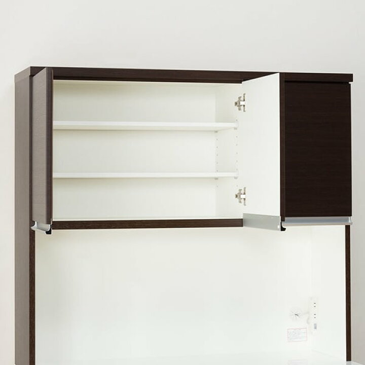 楽天市場】[幅120cm] キッチンボード ( レジューム120-2TF-H DBR/120 