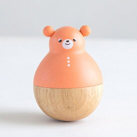 【6ヶ月から】木のおもちゃ おきあがりこぼし(おとぼけテディ)【玄関先迄納品】ニトリ