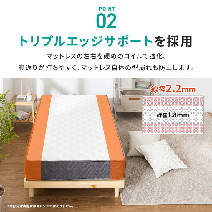 楽天市場】ポケットコイルマットレス (SLT01)【メーカー直送・送料無料
