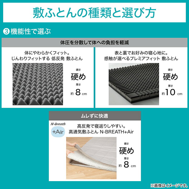 楽天市場】通気性の良い敷布団 (Nブレス プラスエア) マットレス 
