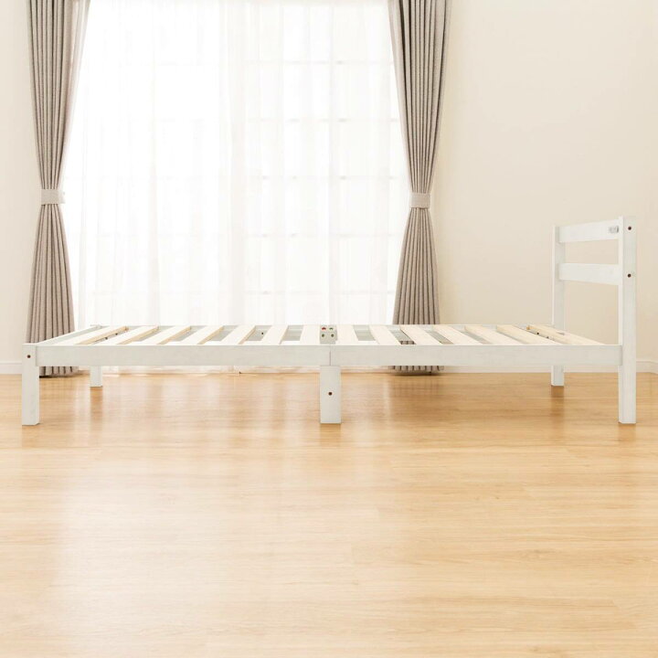 ニトリ シングル ナチュラル木製ベットフレーム、マットセット 楽天 