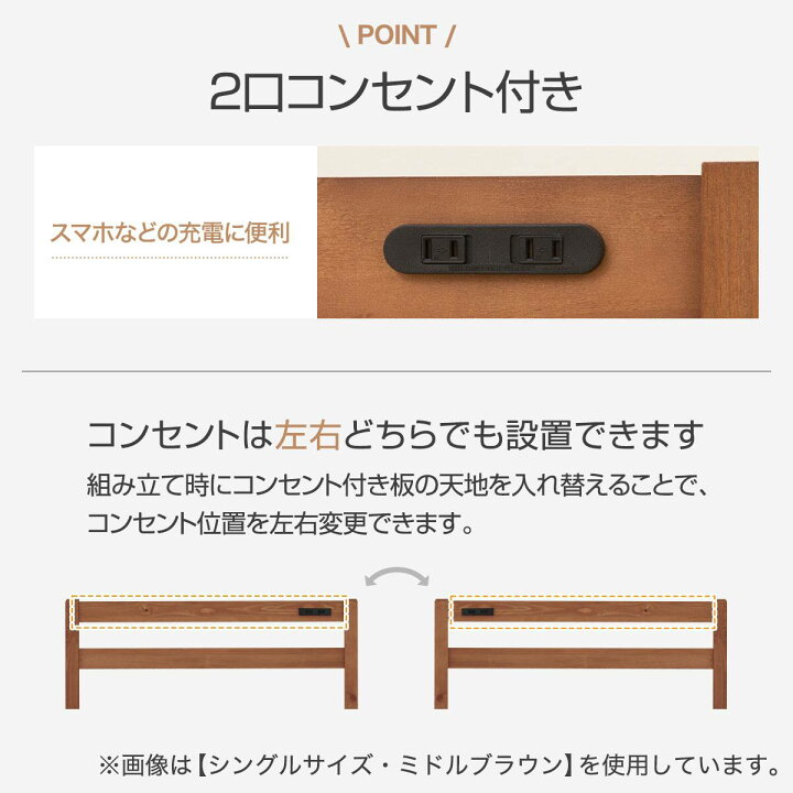 楽天市場】セミダブル すのこベッドフレームマットレスセット(PC501/N 