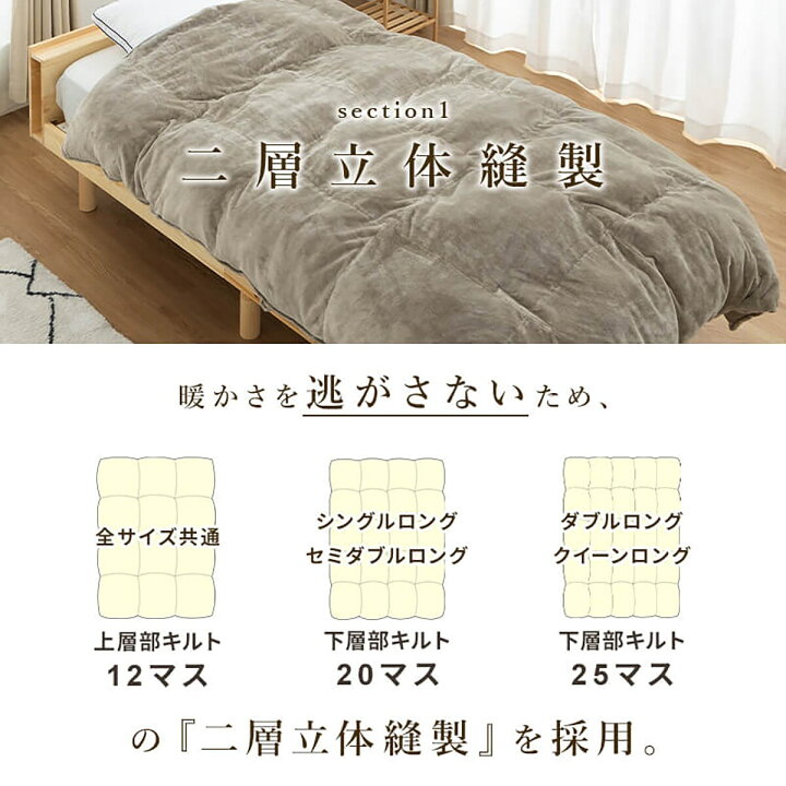 楽天市場】掛け布団 布団 人工羽毛掛布団 吸湿発熱プラス（ADP 