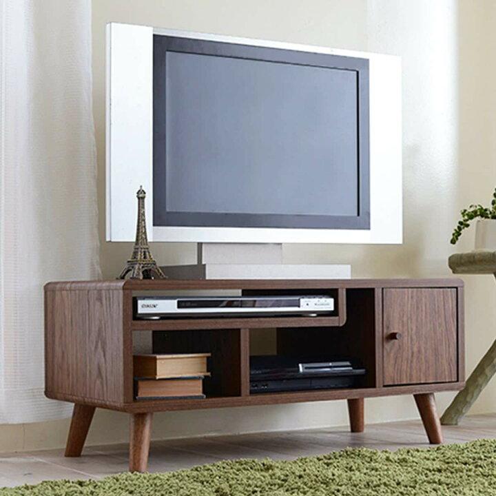 楽天市場】ウォールナット調で高級感あるモダンなデザインのテレビ台 