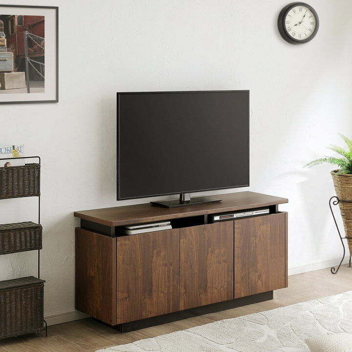 楽天市場】シンプルデザインのミドルテレビボード（幅122cm 木目 