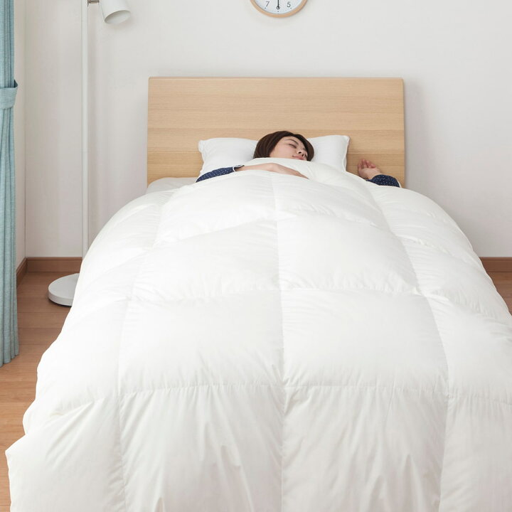 楽天市場】日本製 ホワイトグースダウン93% 羽毛布団 （ムーン  