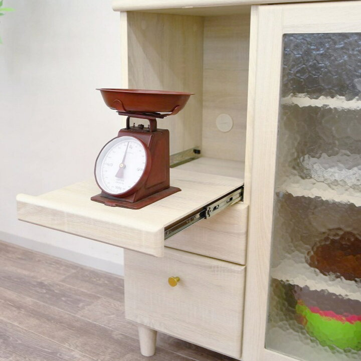 楽天市場】大人可愛いキッチンカウンター（幅105cm WH） 【配送員設置 