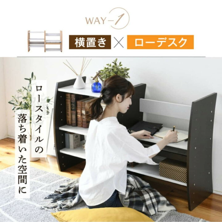 楽天市場】縦置きも横置きも自由自在に設置できる4WAYパソコンデスク 