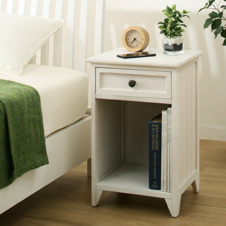 楽天市場】ホワイトシャビーサイドテーブルMCH （サイドテーブル  