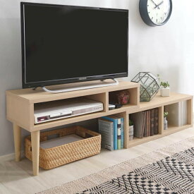 奥行き30cm伸長式テレビ台 (幅75-135cm OAK)　ニトリ　メーカー直送・送料無料
