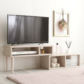 奥行き30cm伸長式テレビ台 （幅75-135cm WW） ニトリ　メーカー直送・送料無料