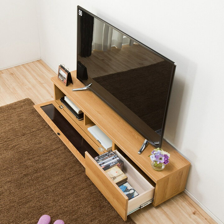 楽天市場】[幅150cm] 奥行30cmスリムテレビボード 幅150 【玄関先迄 