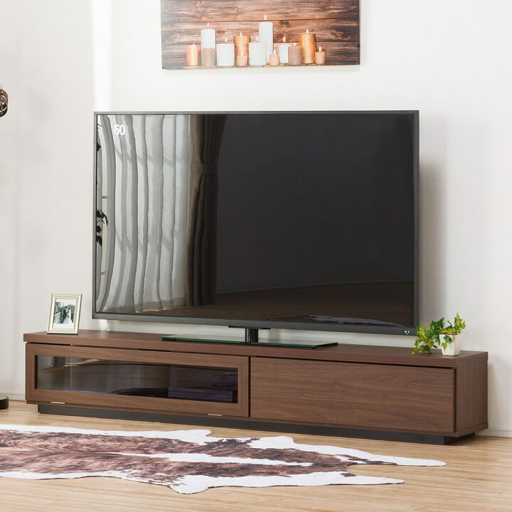 楽天市場】[幅180cm] 奥行30cmスリムテレビボード 幅180 【玄関先迄 