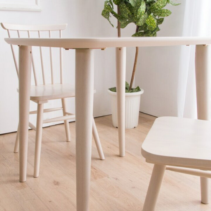 楽天市場】[幅75cm] ダイニングテーブル3点セット (DT75×75 WW/DC WW  