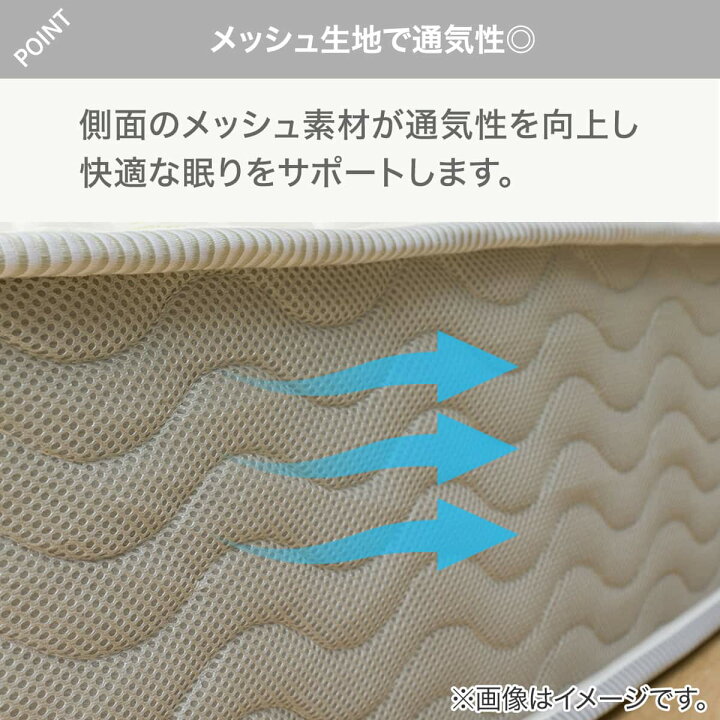 楽天市場】セミダブル ダブル クイーン 圧縮ポケットコイルマットレス 