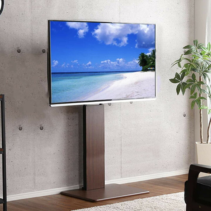 楽天市場】お部屋広々 首振り壁寄せテレビスタンドS-WAT （ハイタイプ 