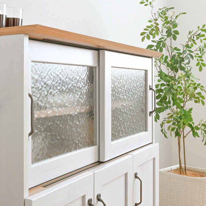 楽天市場】石目調ガラスの北欧風キッチンカウンター (幅90cm) ニトリ 