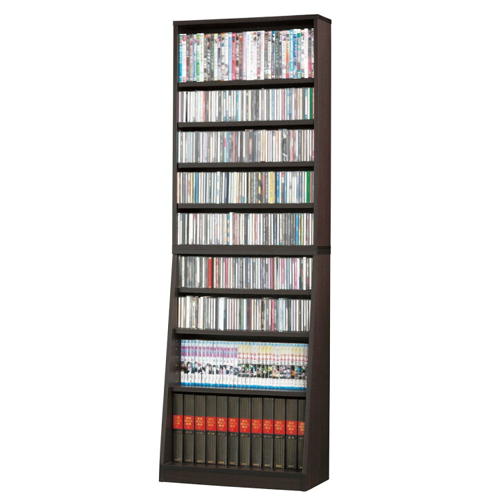 楽天市場】サイズ毎に収納できるオープン書棚 （W60 DBR） ニトリ 