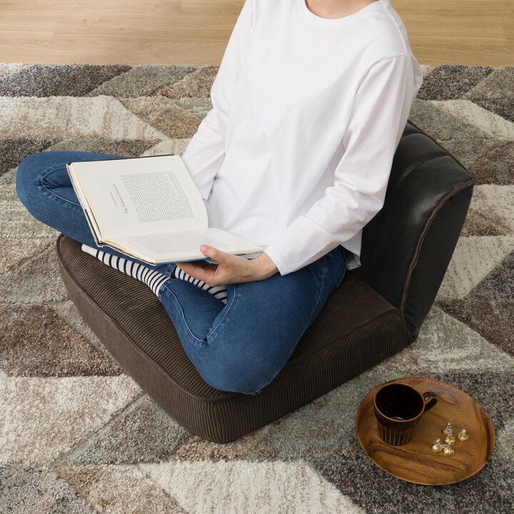 楽天市場】一人掛けヴィンテージローソファ （DGY-BK） ニトリ  