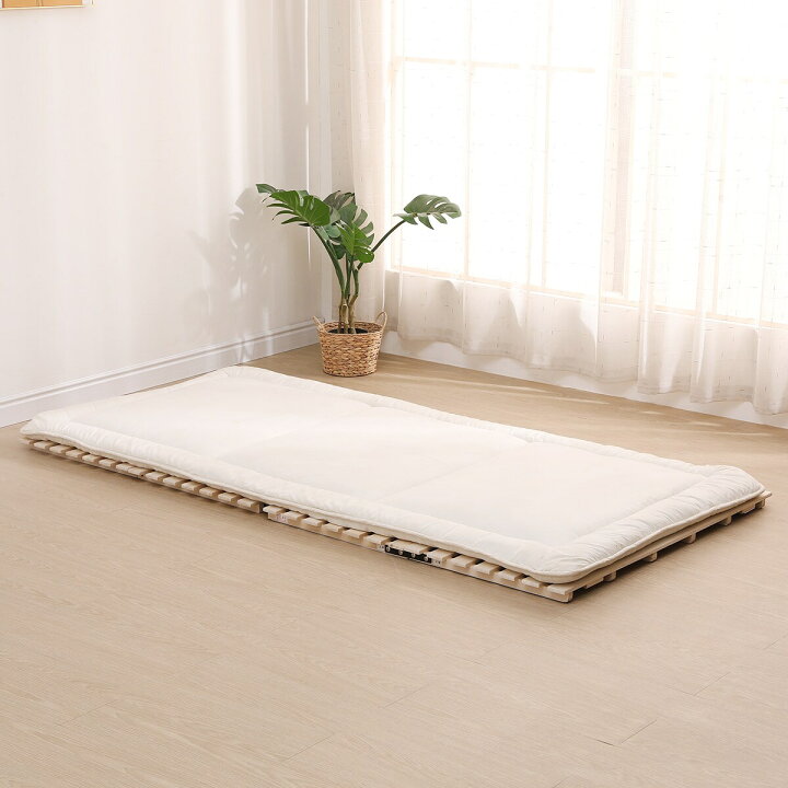 楽天市場】シングル 2つ折り桐すのこベッド 【玄関先迄納品】 ニトリ 