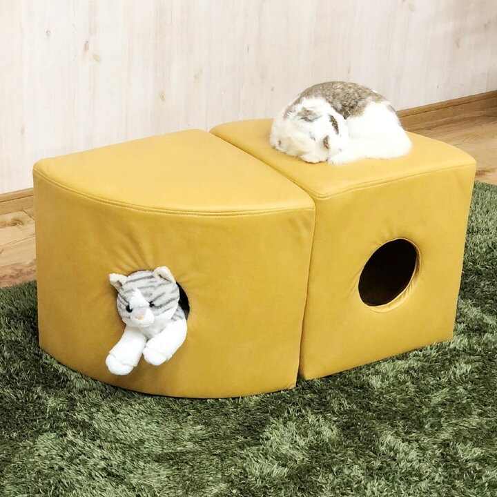 楽天市場】引っかきキズに強いネコちゃんの秘密基地ハイタイプスツール 