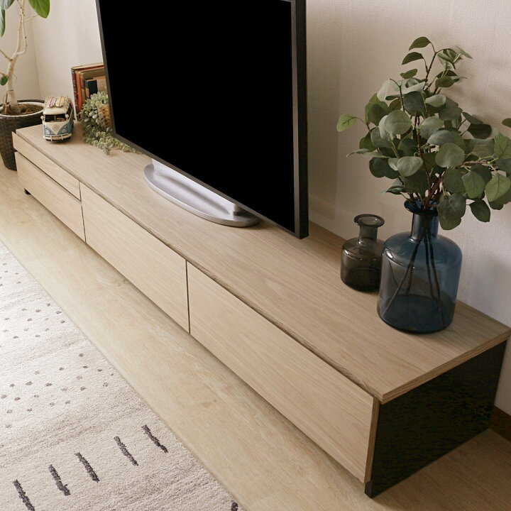 J210 【値下げ】TVボード テレビボード 天然木/化粧板コンビ素材 