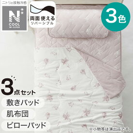 肌布団・敷パッド・ピローパッド NクールWSP寝具3点セット シングル【玄関先迄納品】 デコホーム