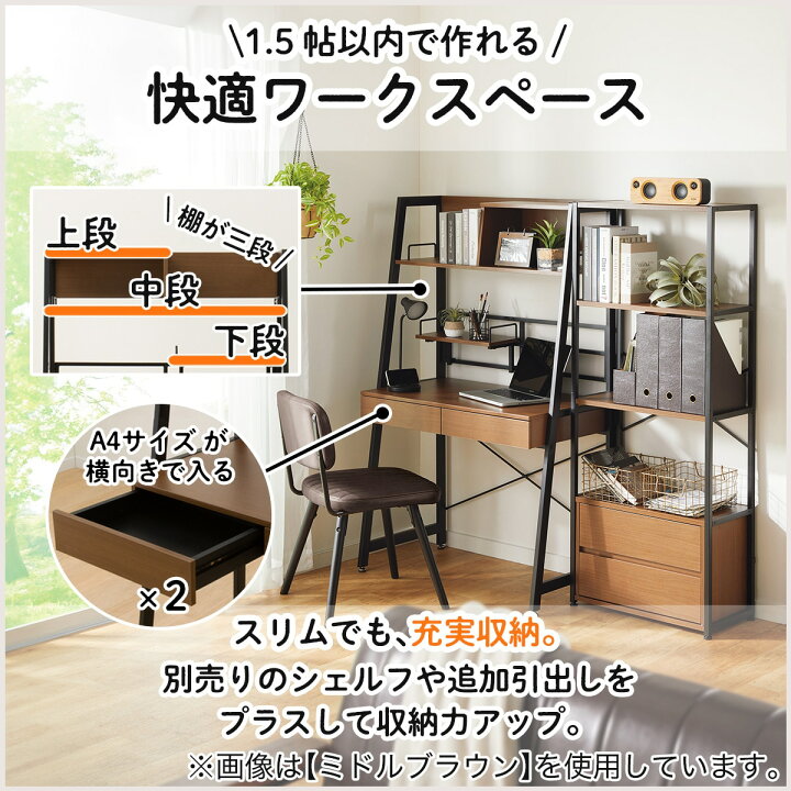 楽天市場】省スペースデスク(RB001 93)【玄関先迄納品】〔レビューCP 