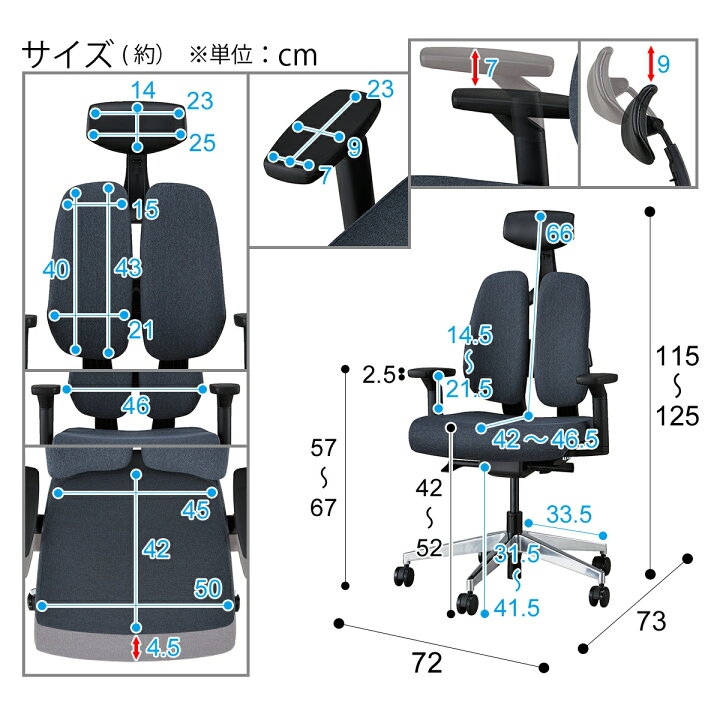 楽天市場】オフィスチェア (デュオレハイP OC903 BK) ニトリ 【配送員 
